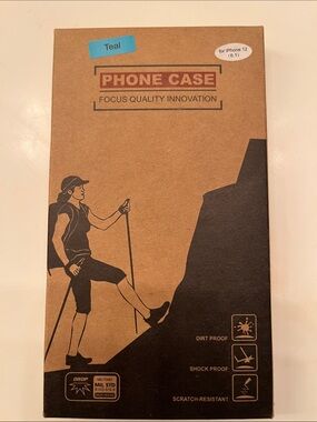 Teal Phone Case Packaging - Generic Phone Case